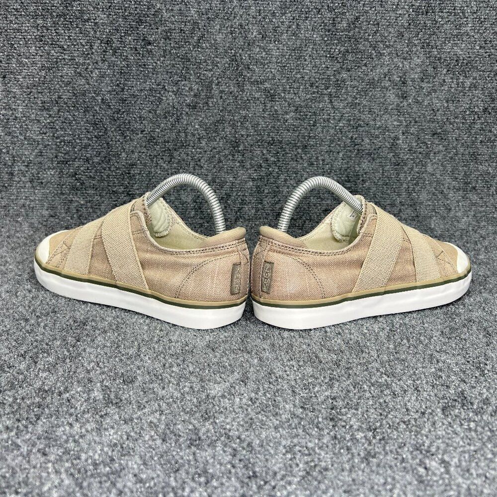 Keen Elsa III Shoes Womens Size 7.5 Tan Canvas Slip On Athletic Outdoor Sneakers - Picture 6 of 11